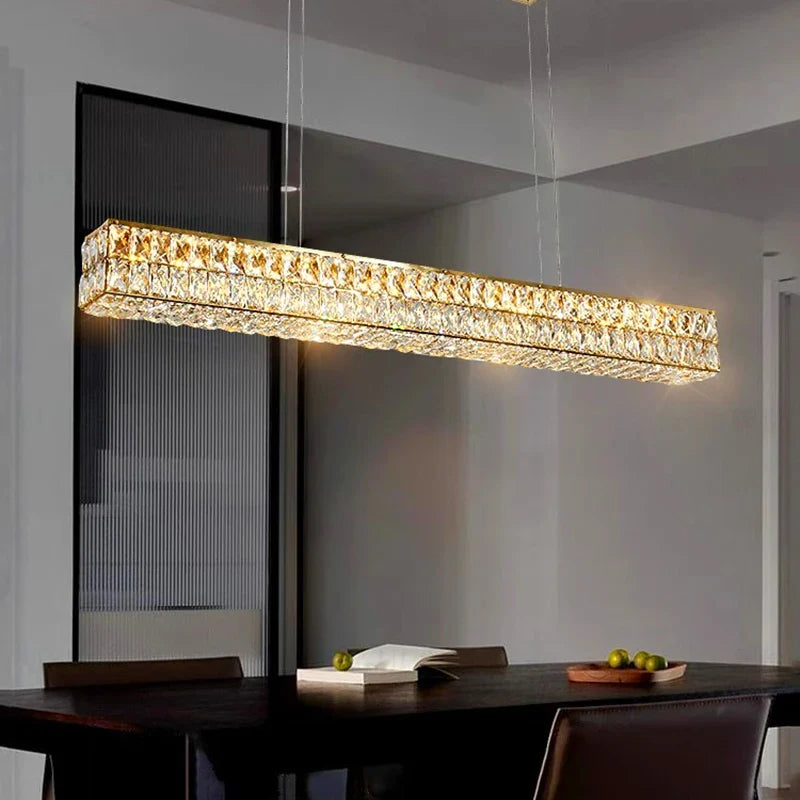 Afralia™ Crystal Chandelier Pendant Light for Living and Dining Room Lighting