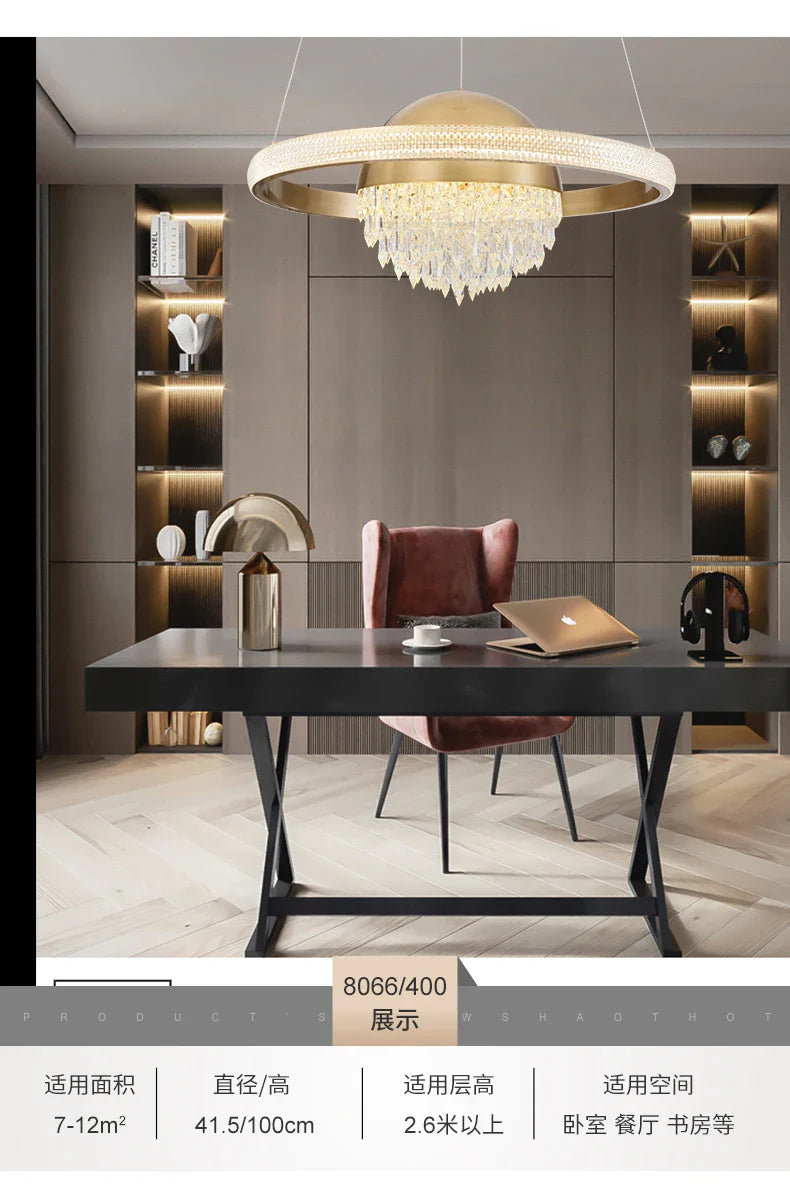 Afralia™ Crystal Copper Pendant Lights: Elegant Nordic Design for Luxury Dining and Bedroom Décor