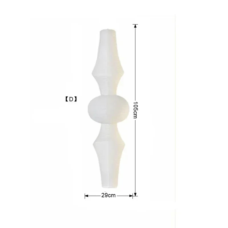 Afralia™ Japanese Wabi Sabi Pendant Light LED E27 Noguchi Akari Rice Paper Ceiling Hanging