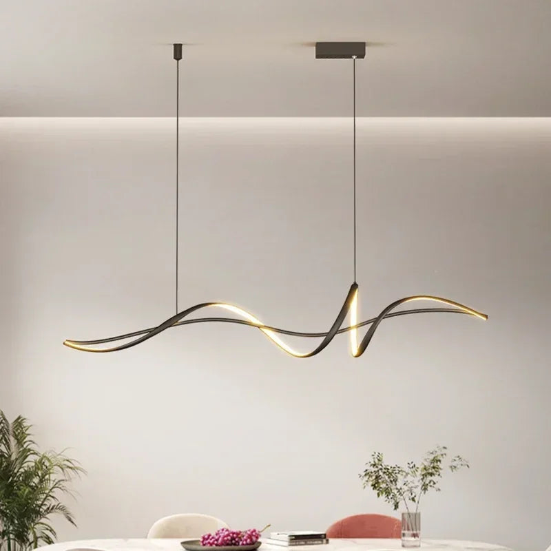 Afralia™ Nordic Minimalist LED Pendant Lights for Home Living Dining Room Bar Salon