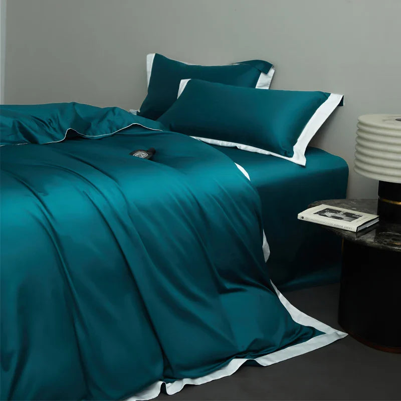 Afralia™ Egyptian Cotton Hotel Style Bedding Set 1000TC Queen King Duvet Cover Sheet Pillowcases