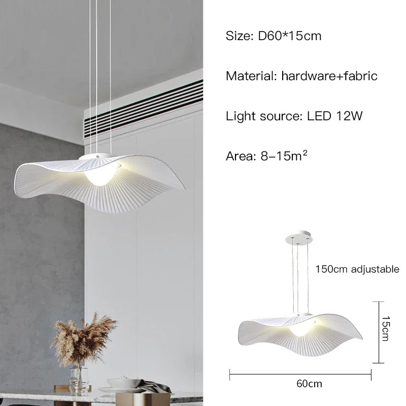 Afralia™ White Dome Pendant Light: Modern Minimalist Fabric for Bedroom, Dining Room, Living Room
