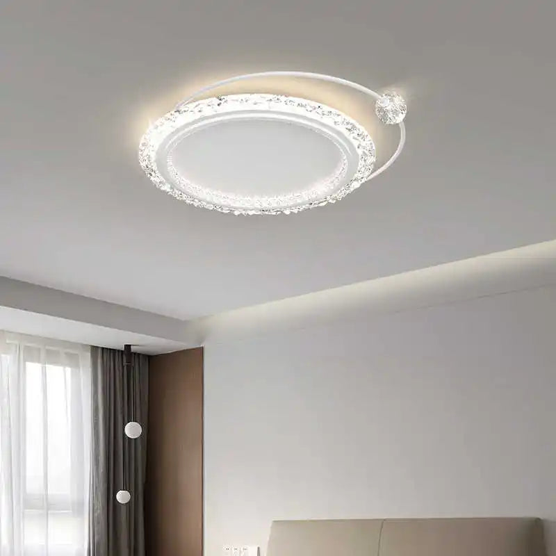 Afralia™ Minimalist Acrylic LED Ceiling Lamp, Gold Chandeliers for Modern Home Decor