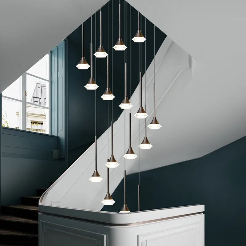 Afralia™ Deluxe Villa Chandelier for Living Room, Restaurant, Coffee Shop, Lobby, Exhibition Hall