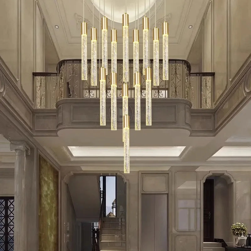 Afralia™ Nordic Home Stair Chandelier Living Dining Pendant Ceiling Indoor Lighting