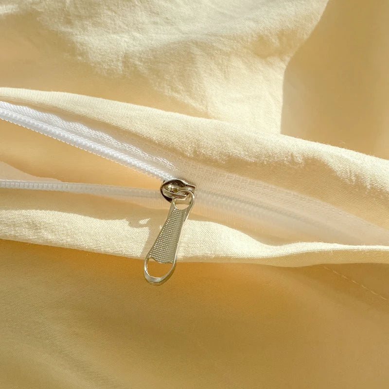 Afralia™ Fresh Bubble Yarn Fabric Bedding Set - Soft, Breathable Duvet Cover with Sheet