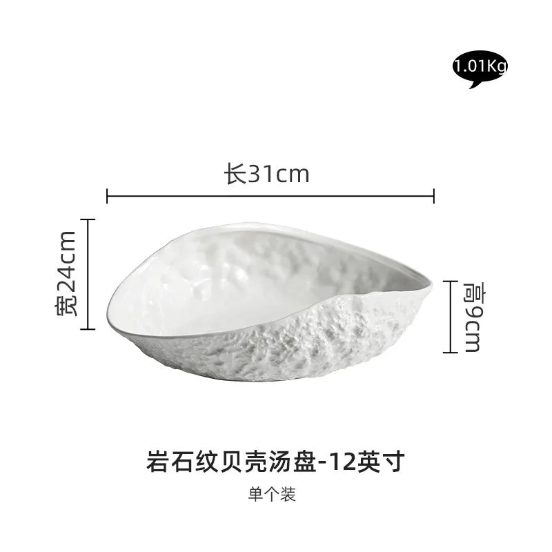 Afralia™ Ceramic Plate 2025 Collection - Western Soup Plate for Luxury Dining