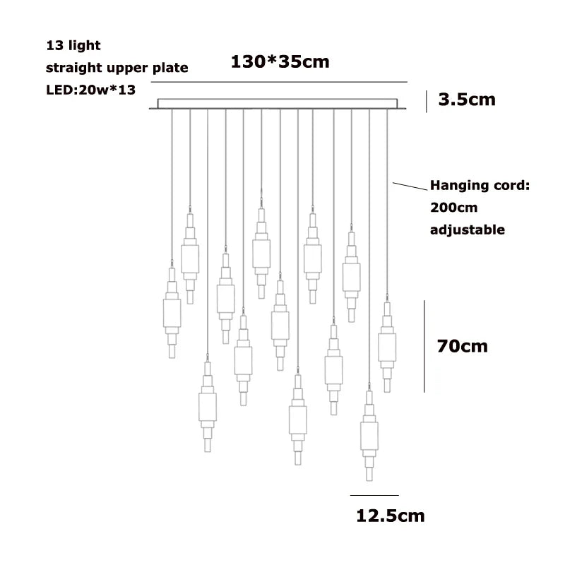Afralia™ Veined Marble Chandelier Hand-Carved Alabaster Pendant Light