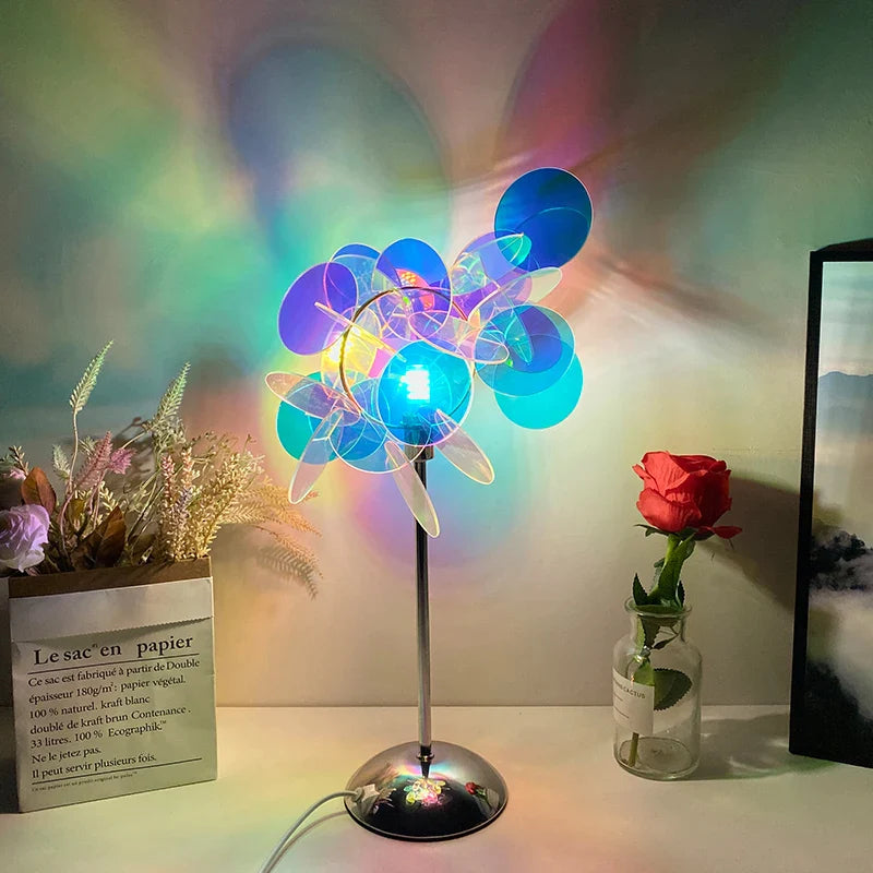 Afralia™ Aurora Acrylic Projection Lamp: Romantic Bedside Night Light for Girls, DIY Gift