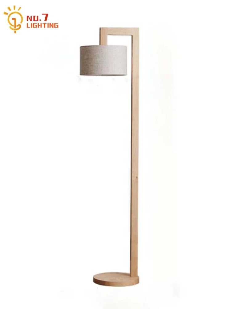 Afralia™ Solid Wood LED Floor Lamp | Minimalist Nordic Design for Living Room Bedroom