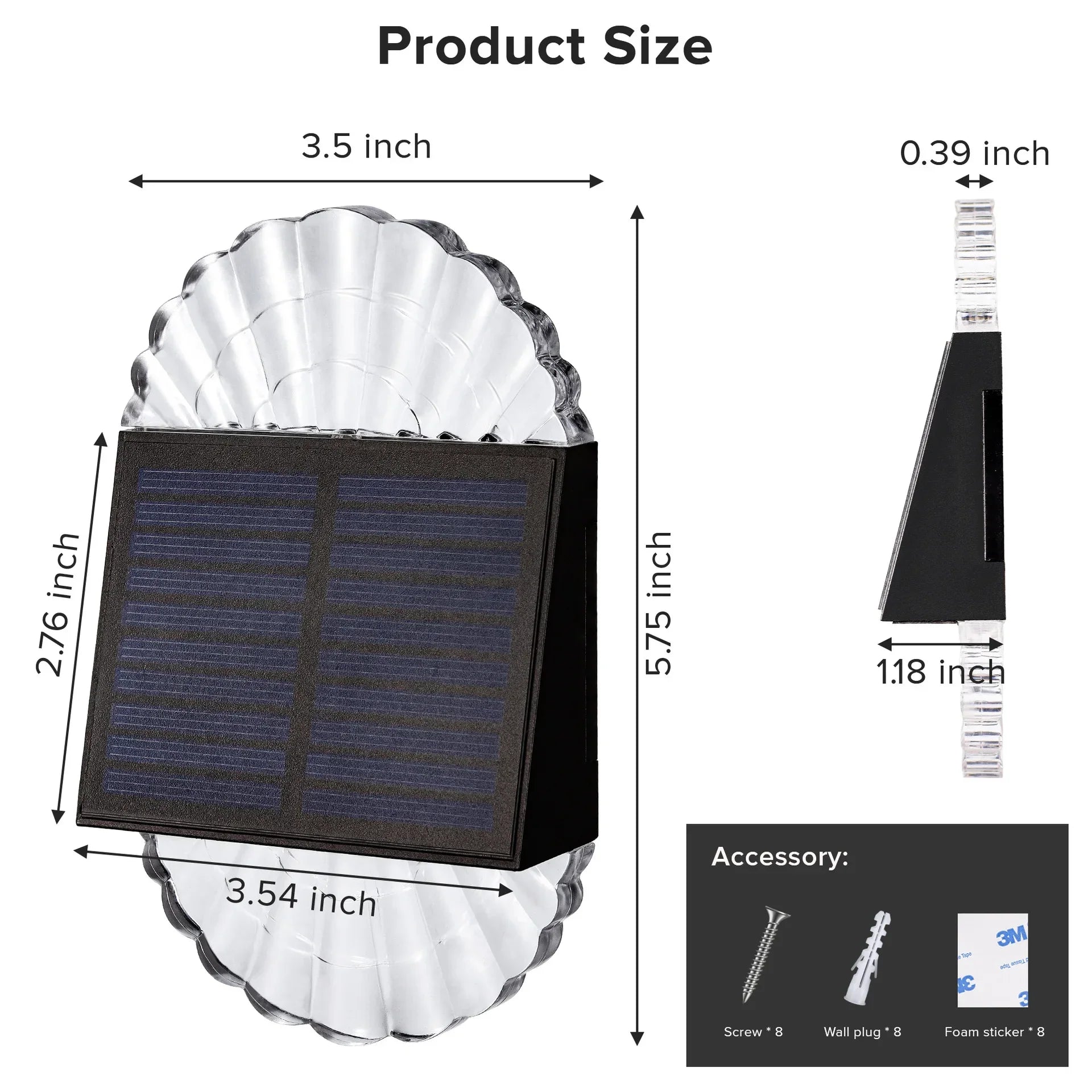 Afralia™ Solar Porch Lights: Outdoor Wall Lamp for Garden Yard
