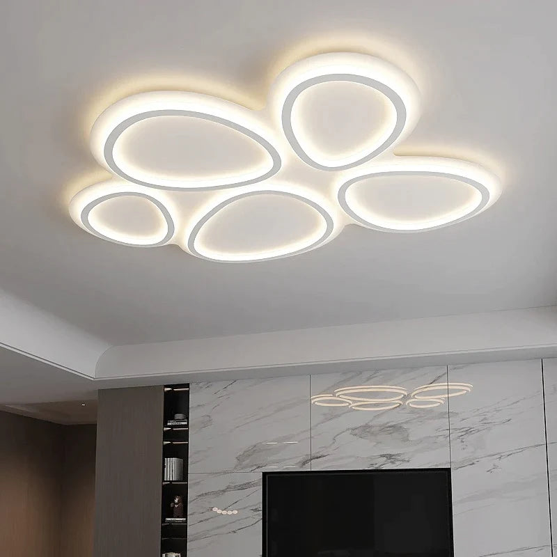 Afralia™ Circular Lumines Panel Ceiling Light for Living Dining Room Decor