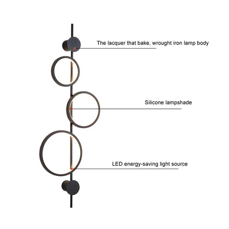 Afralia™ Modern Luxury Wall Lamp for Staircase Living Room, Hotel Corridor, Bedroom