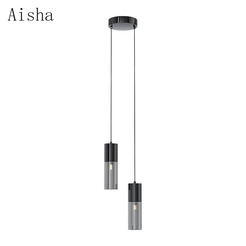 Afralia™ Minimalist Glass Pendant LED Lamp for Bedroom, Restaurant, and Balcony Lighting