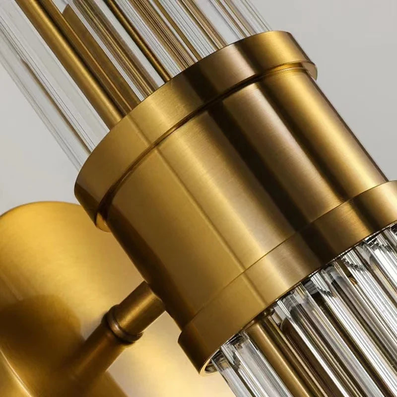 Afralia™ Modern Gold Wall Sconce Indoor Lamp for Restaurant Living Room Hotel Bedroom