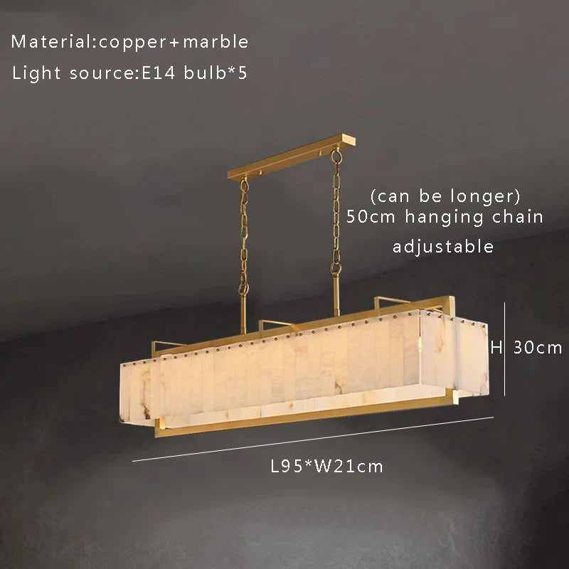 Afralia™ Marble Copper Ceiling Pendant Lights Modern LED Stone Hanging Lamps