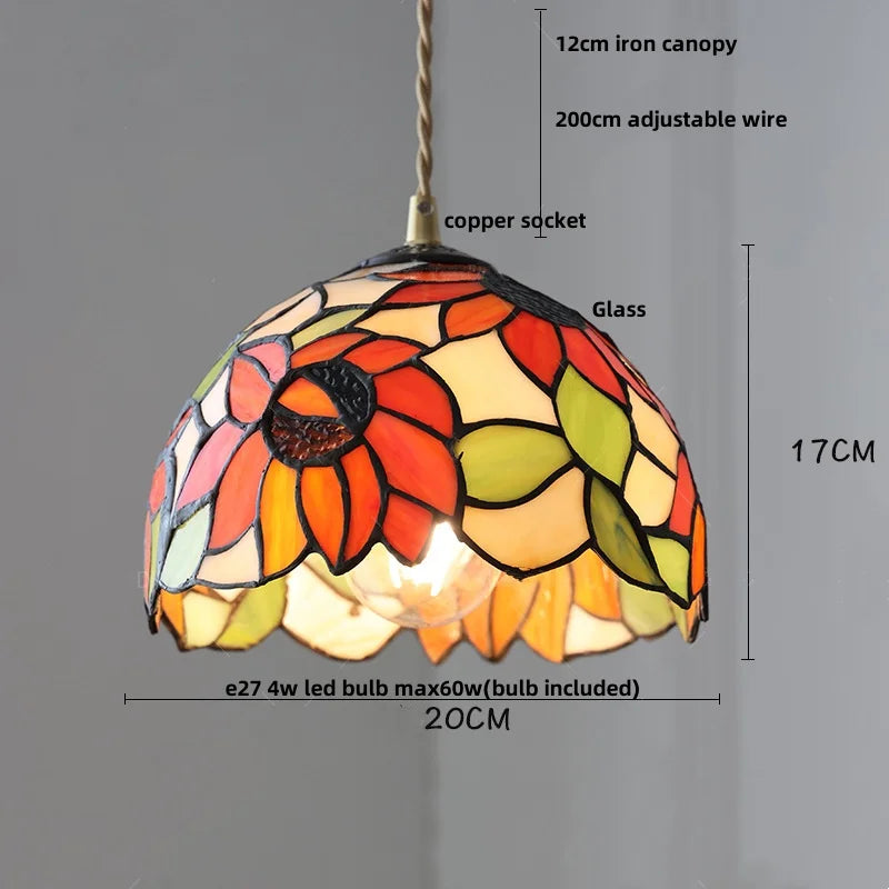 Afralia™ Wood LED Glass Pendant Light: Modern Nordic Adjustable Hanging Lamp
