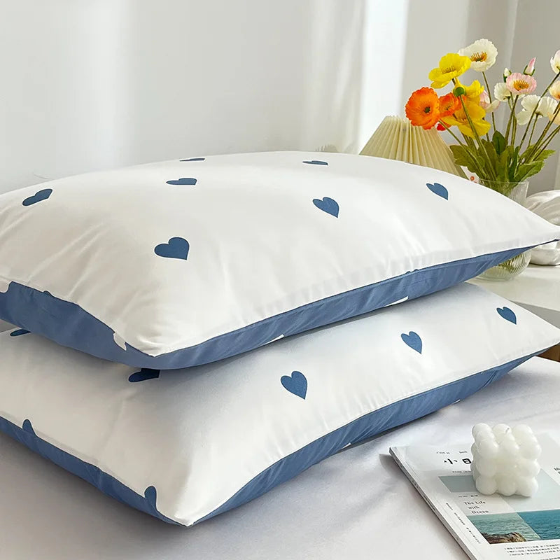 Afralia™ Love Printed Pillowcase Set - Simple Style, 2Pcs