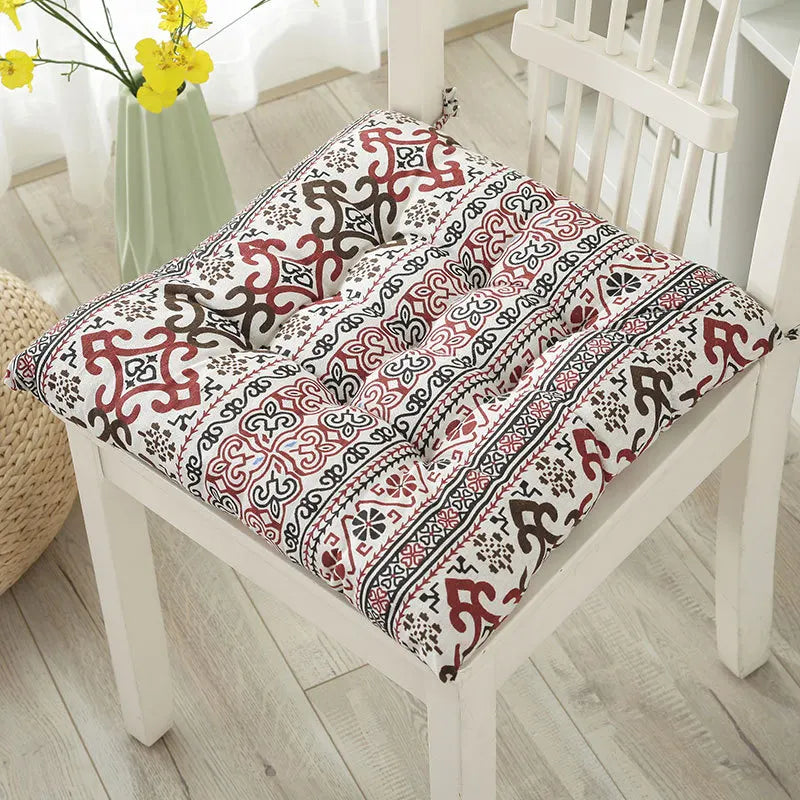 Afralia™ Square Cotton Upholstery Chair Cushion for Office, Home, Car, Garden, or Lounge