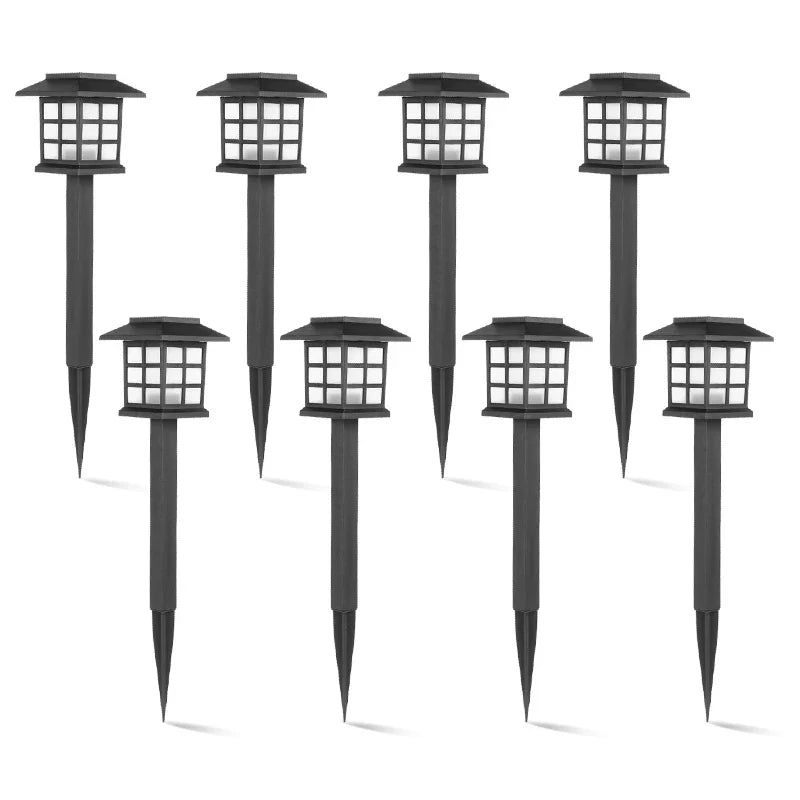 Afralia™ Solar Lantern Lights for Garden Patio Walkway Waterproof LED Yard Lighting