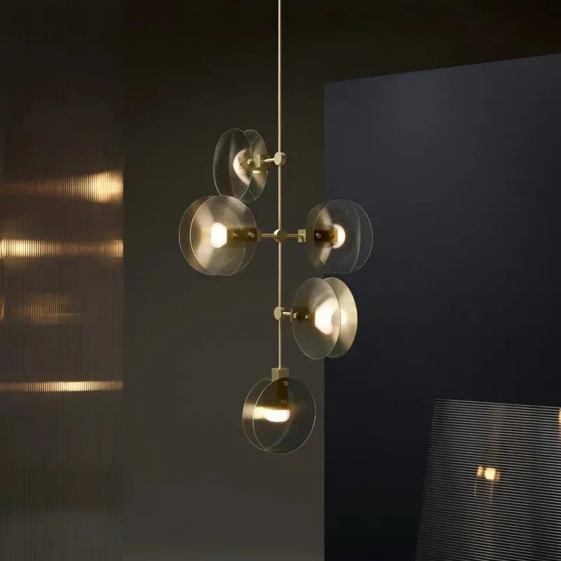 Afralia™ Nordic Acrylic Ceiling Chandelier for Living Room Dining Kitchen Bedroom Lighting