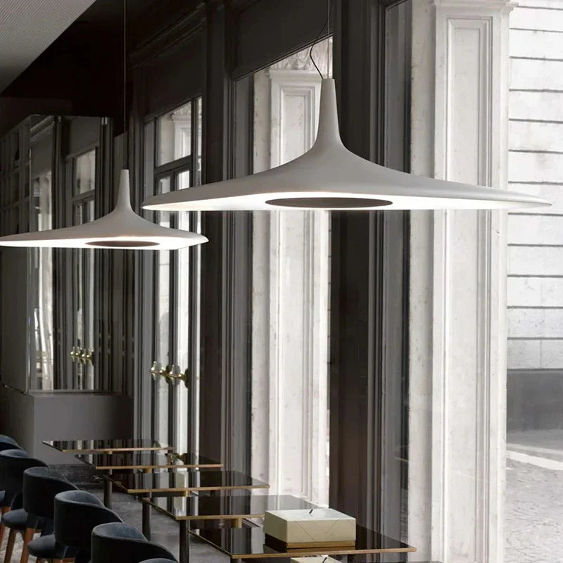 Afralia™ Modern Black and White Dining Table Pendant Light for Living Room Kitchen Island