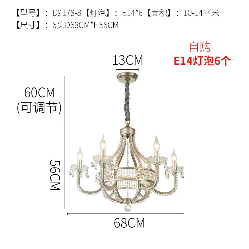 Afralia™ Crystal Chandelier: Luxe Nordic Bedroom Living Room Pendant Light