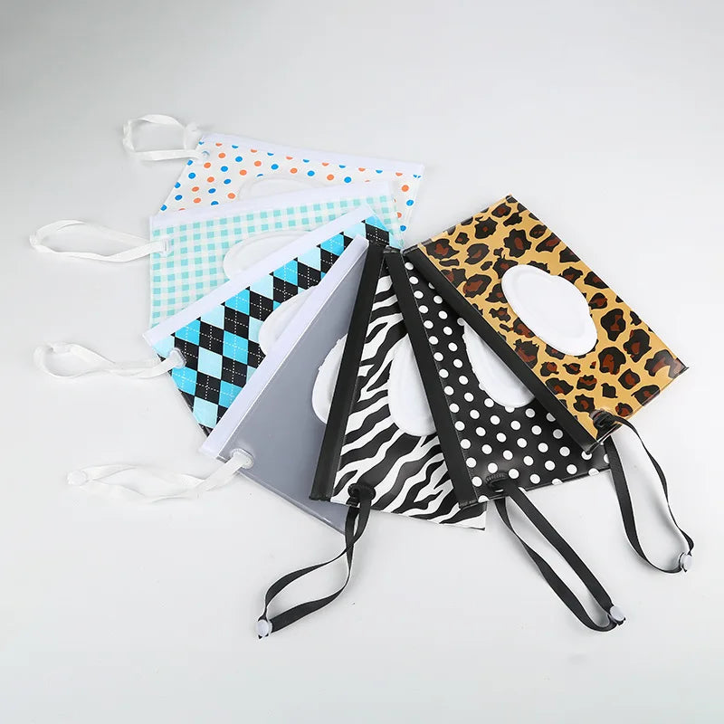 Afralia™ Wet Wipes Clamshell Case with Snap Strap - Eco-Friendly Baby Cleaning Wipes Container