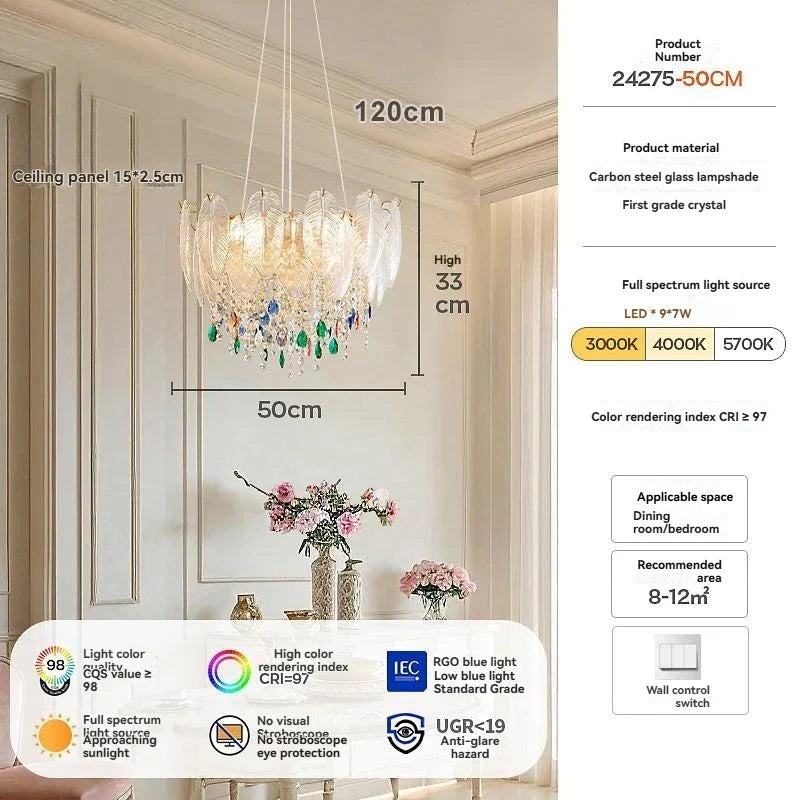 Afralia™ Crystal LED Chandelier - Italian Modern Design for Bedroom, Living & Dining Room