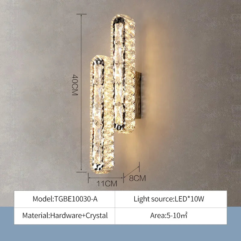 Afralia™ Crystal Ceiling Chandelier Light - Modern Luxury Dimmable LED Luminaire