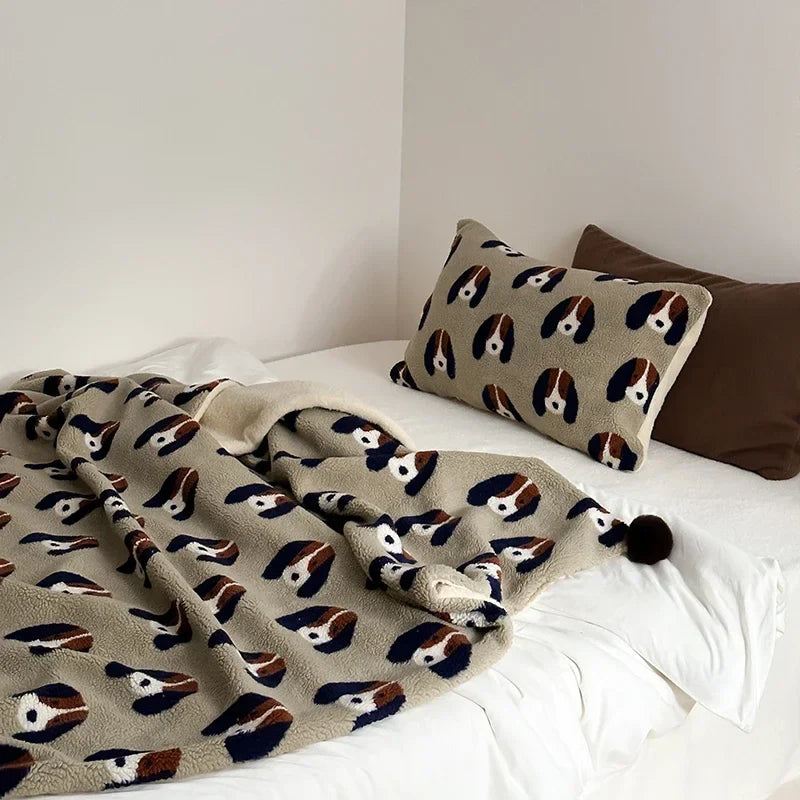 Afralia™ High Grade Sheep Rollie Loop Fleece Warm Sofa Blanket - Fluffy & Cozy Bed Throw