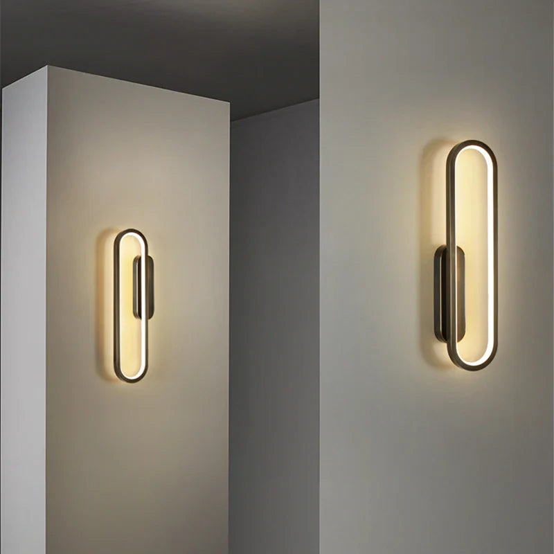 Nordic Wall Sconce by Afralia™: Modern LED Wall Light for Living Room, Bedroom, Study