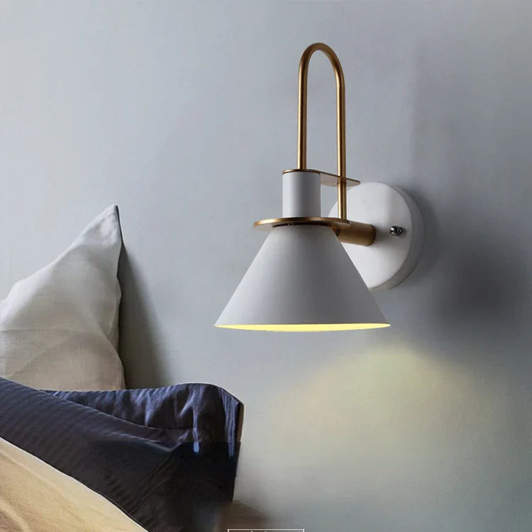 Afralia™ LED Horn Wall Lamp: Modern Nordic Sconces for Bedside, Living Room, Home Decor