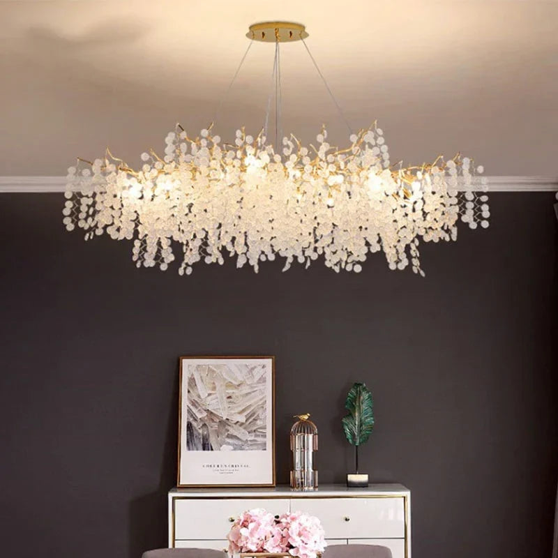 Afralia™ Gold Tree Branch Chandelier: Elegant European Style Pendant Light for Home Decor