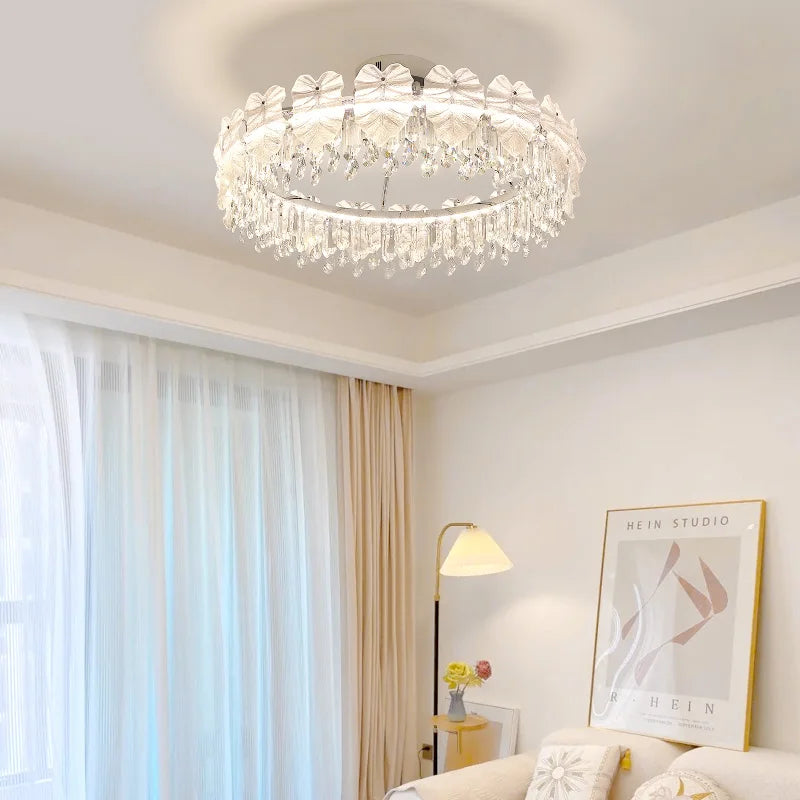 Afralia™ Postmodern Crystal Ceiling Light: Elegant European Style LED Nordic Room Lamp