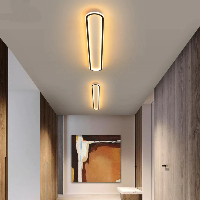 Afralia™ Modern LED Ceiling Mounted Chandelier for Home Living Dining Bedroom Light