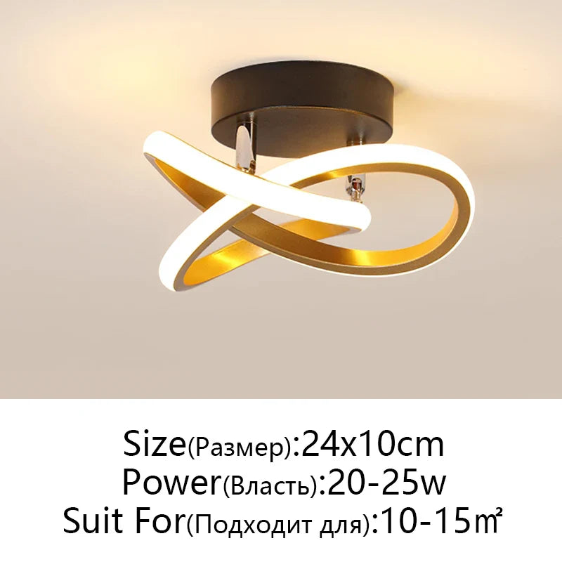 Afralia™ LED Ceiling Lamp for Modern Spaces - Minimalist Indoor Lighting