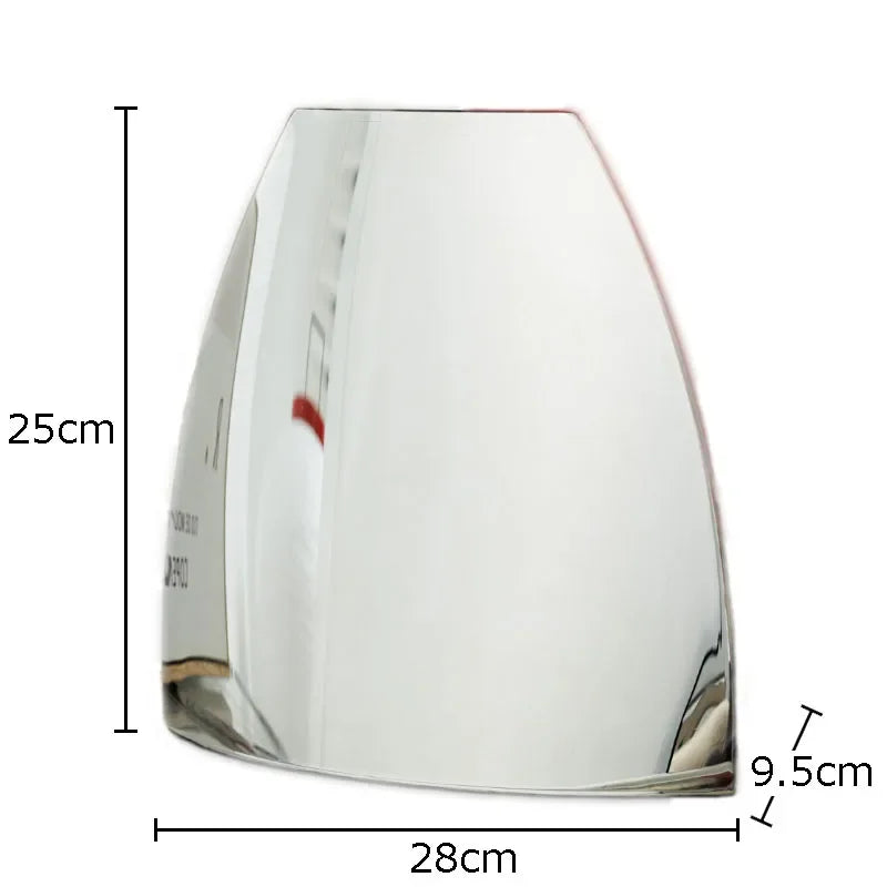 Afralia™ Silver Arc Metal Vase, Desk Decoration, Floral Vase, Room Decor Aesthetic