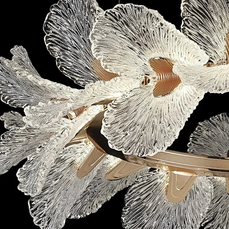 Afralia™ Crystal Flower Chandelier Pendant Light for Home Decor and Indoor Lighting