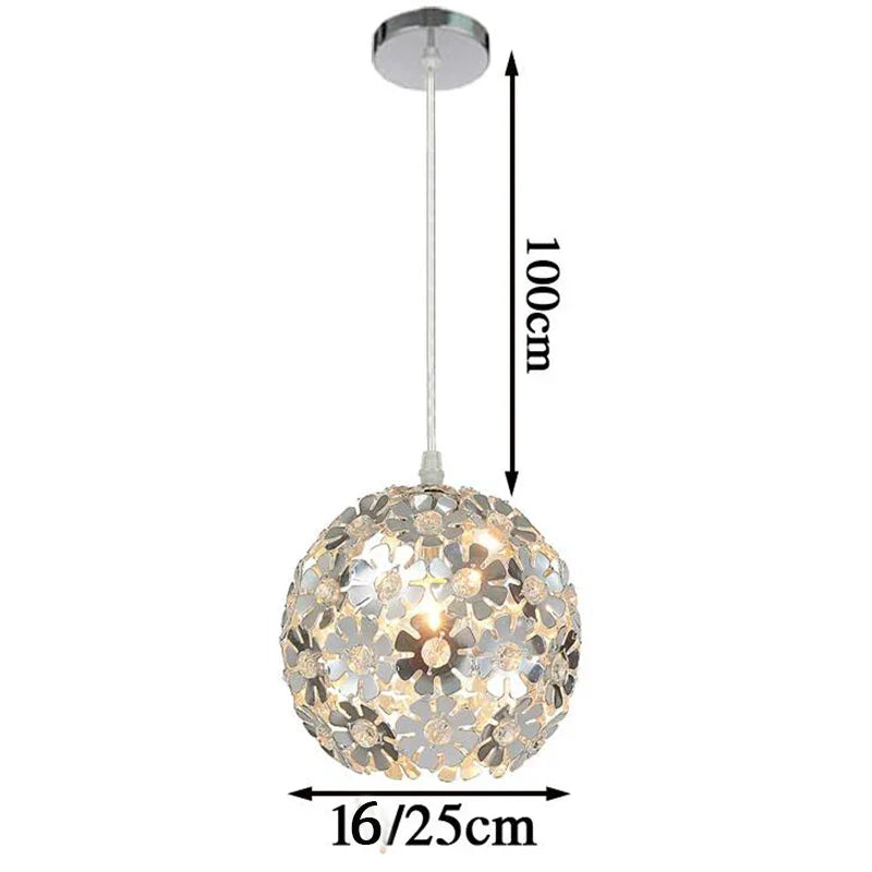 Afralia™ Nordic Aluminum Flower Pendant Lights for Indoor Living Room Bedroom Dining