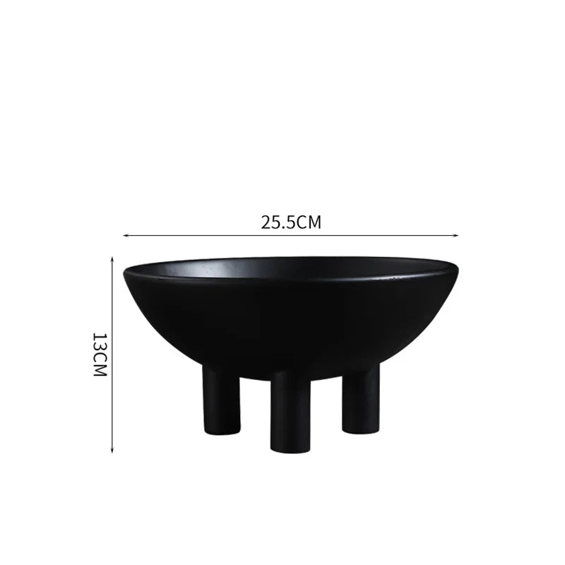 Afralia™ Ceramic Tray, Bowl, Pot Set | Desktop Organizer and Home Decor Figurines