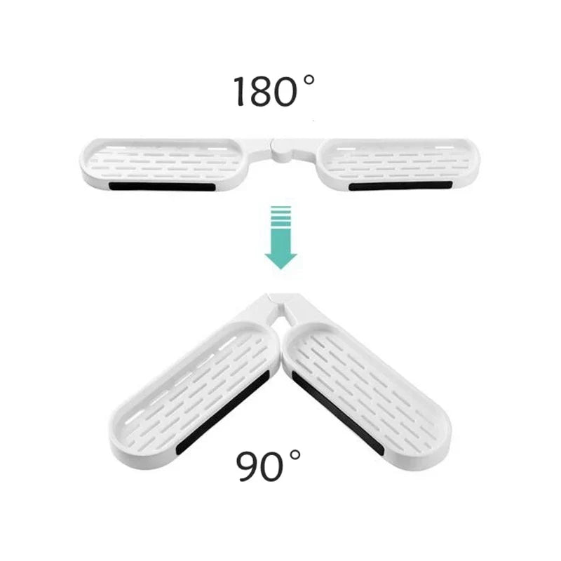 Afralia™ Rotatable Corner Shelf: Wall-mounted Storage Rack for Bathroom and Kitchen Essentials