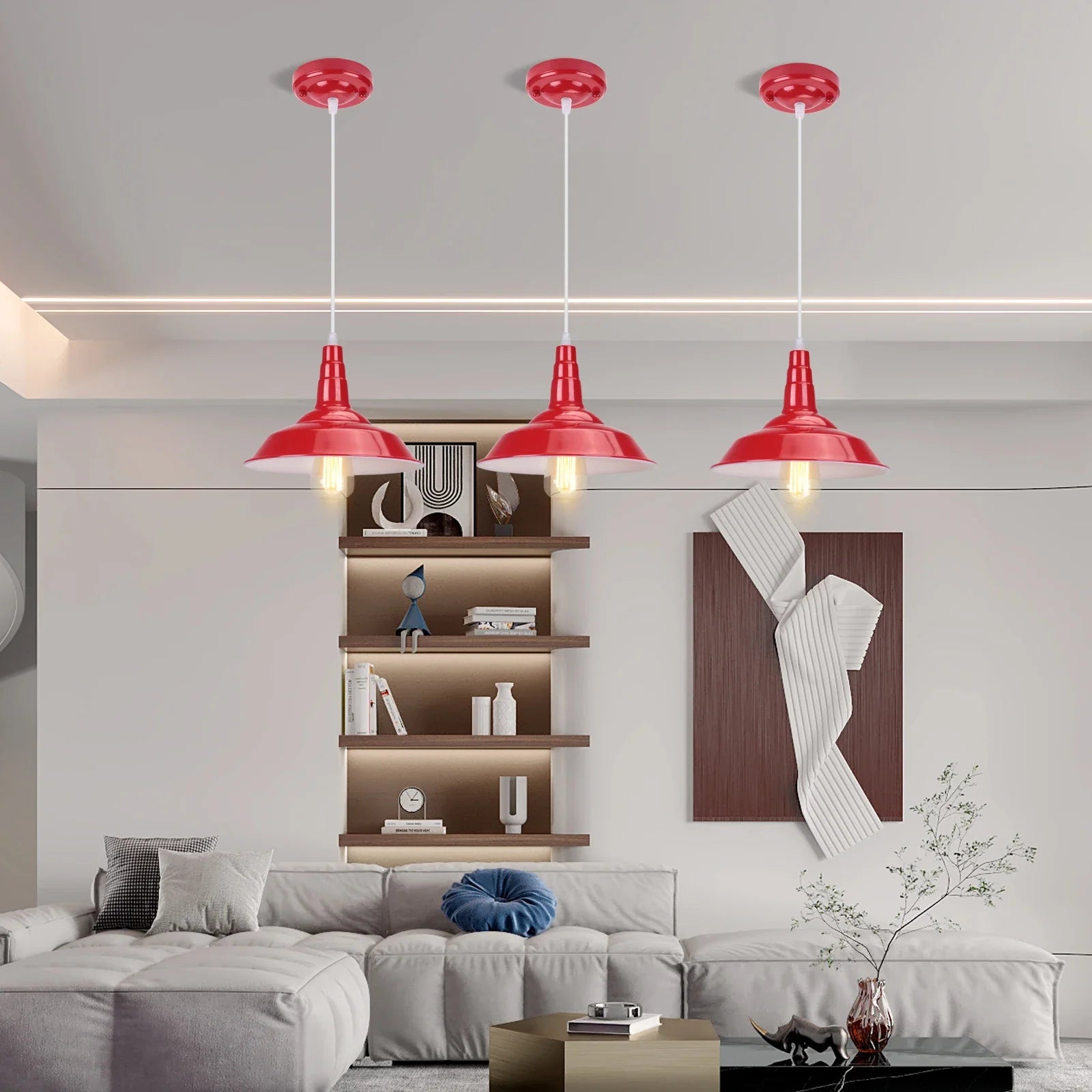 Afralia™ Industrial Pendant Lamp: Modern Retro Loft Chandelier for Kitchen, Living Room.