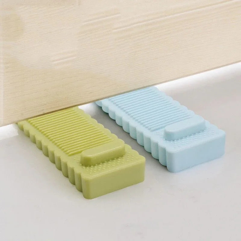 Afralia™ Silicone Door Stopper Block Wedge for Home Office Anti-collision
