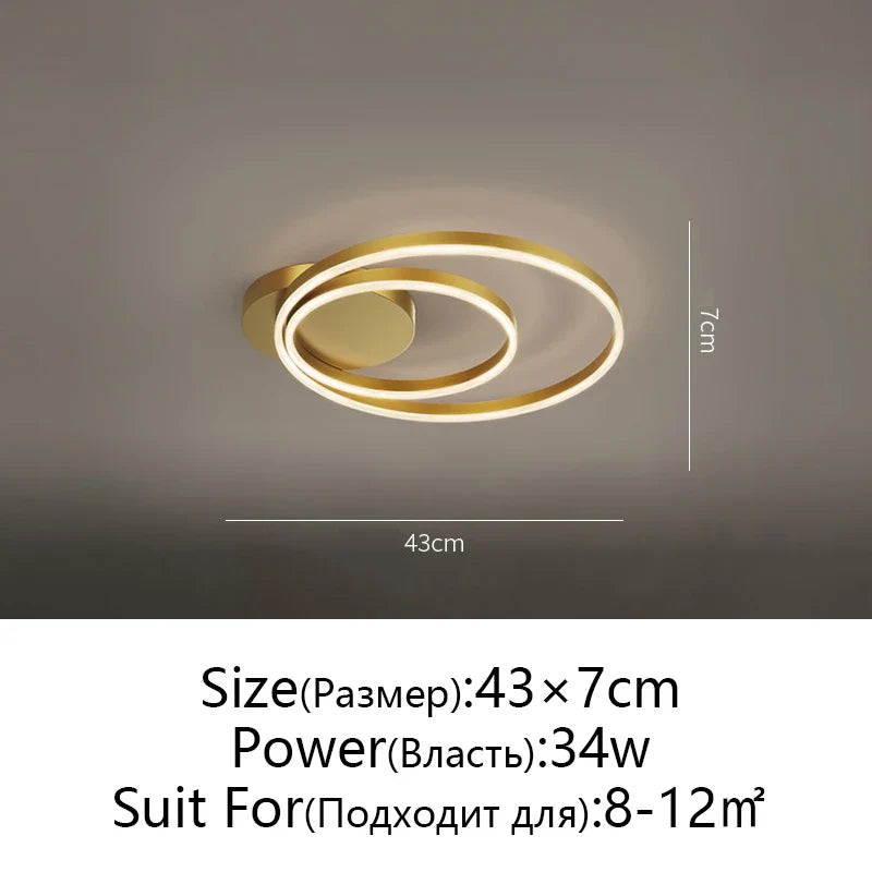 Afralia™ Modern LED Ceiling Chandelier for Living Room Bedroom Kitchen Lighting