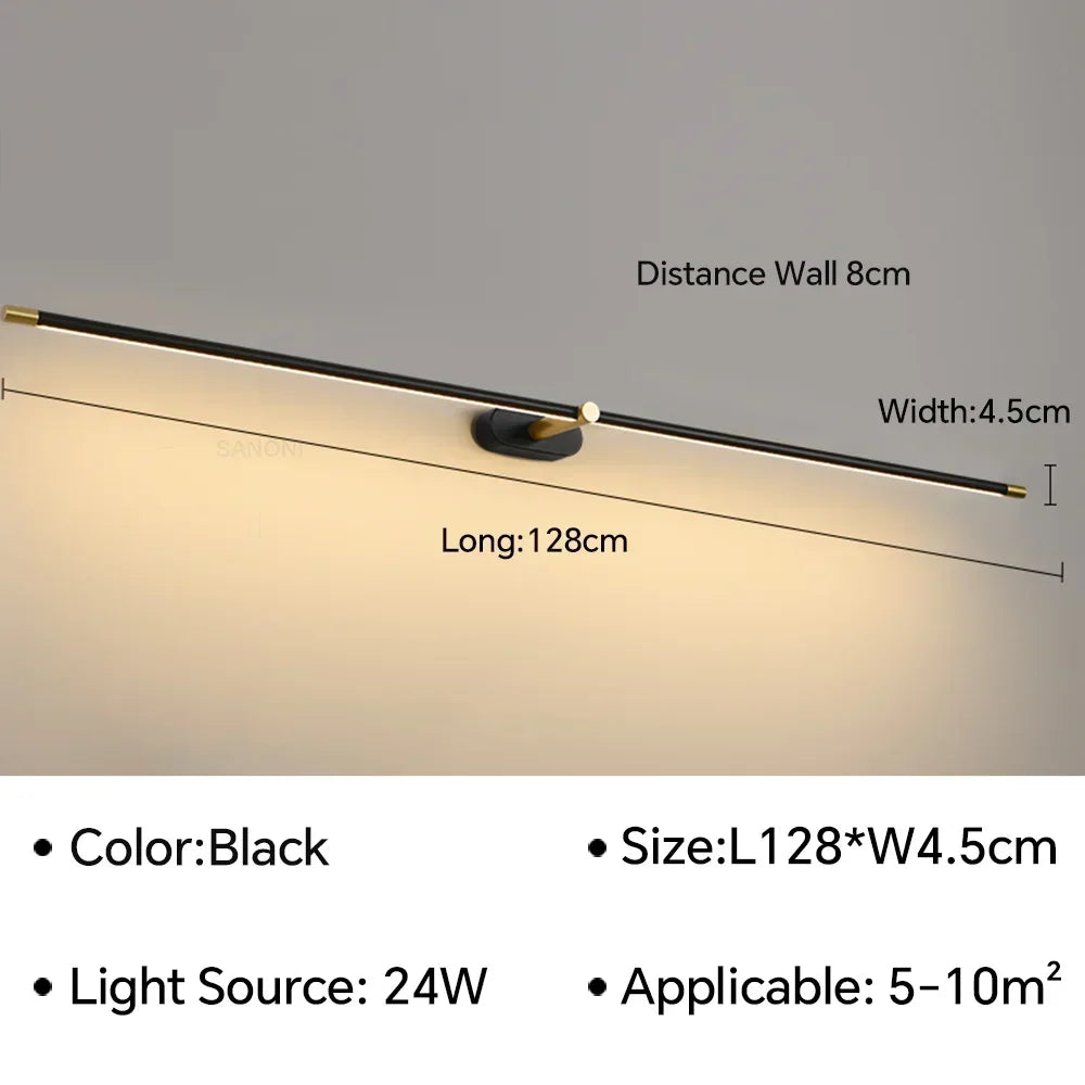 Afralia™ Slim Wall Sconce Lamps: Bathroom Bedroom Bedside Ceiling Light for Corridor