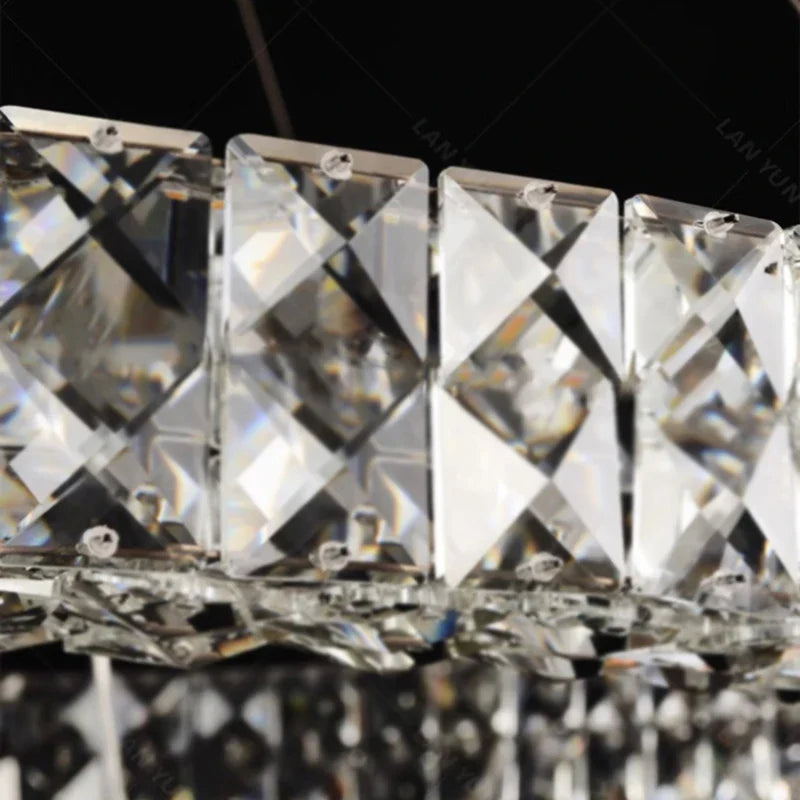 Afralia™ Luxury Crystal Chandelier Pendant Light for Living Room, Staircase & Ceiling.