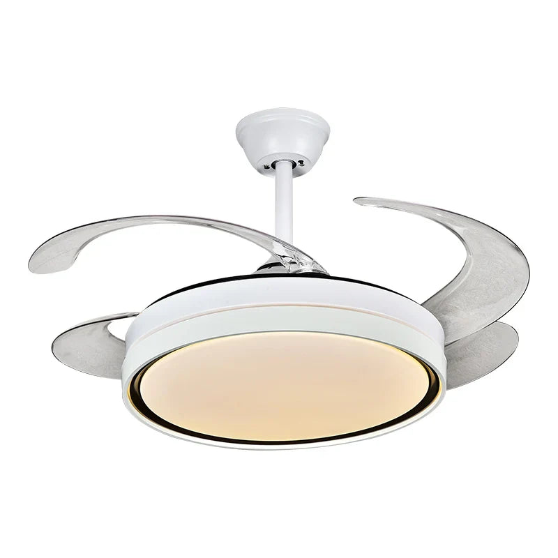 Afralia™ Modern LED Ceiling Fan with Remote Control for Living Room, Bedroom, Dining Room