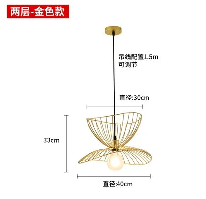 Afralia™ Mesh Metal LED Pendant Chandelier for Home Decor