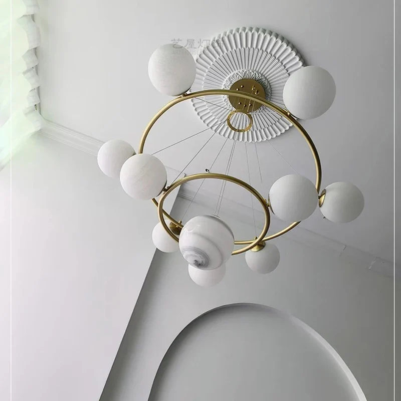 Afralia™ Modern LED Pendant Chandelier for Living and Dining Room Lighting